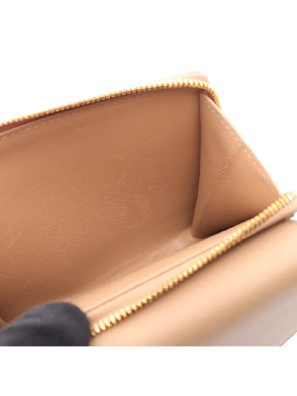 Balenciaga Trifold Wallet Envelope Light Beige Leather